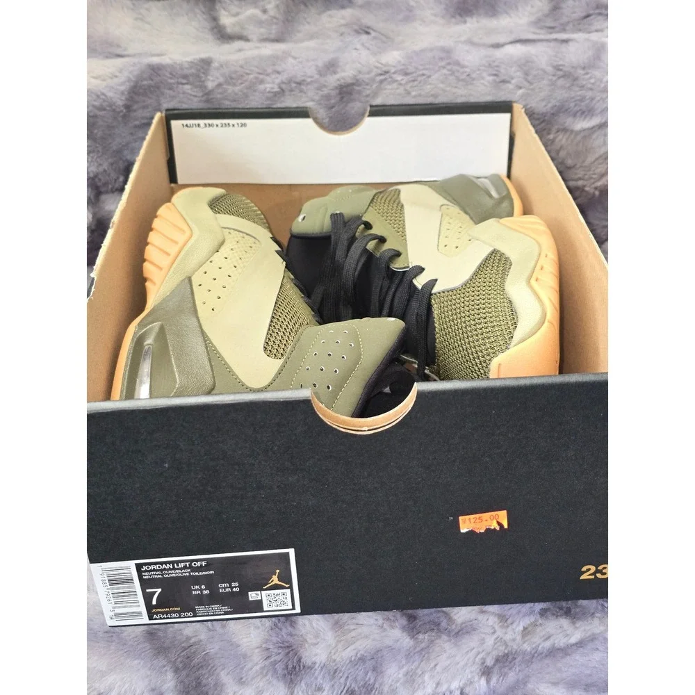 NWB Jordan Lift Off Mens Neutral Olive Black AR4430-200 Basketball Shoes Size 7‎